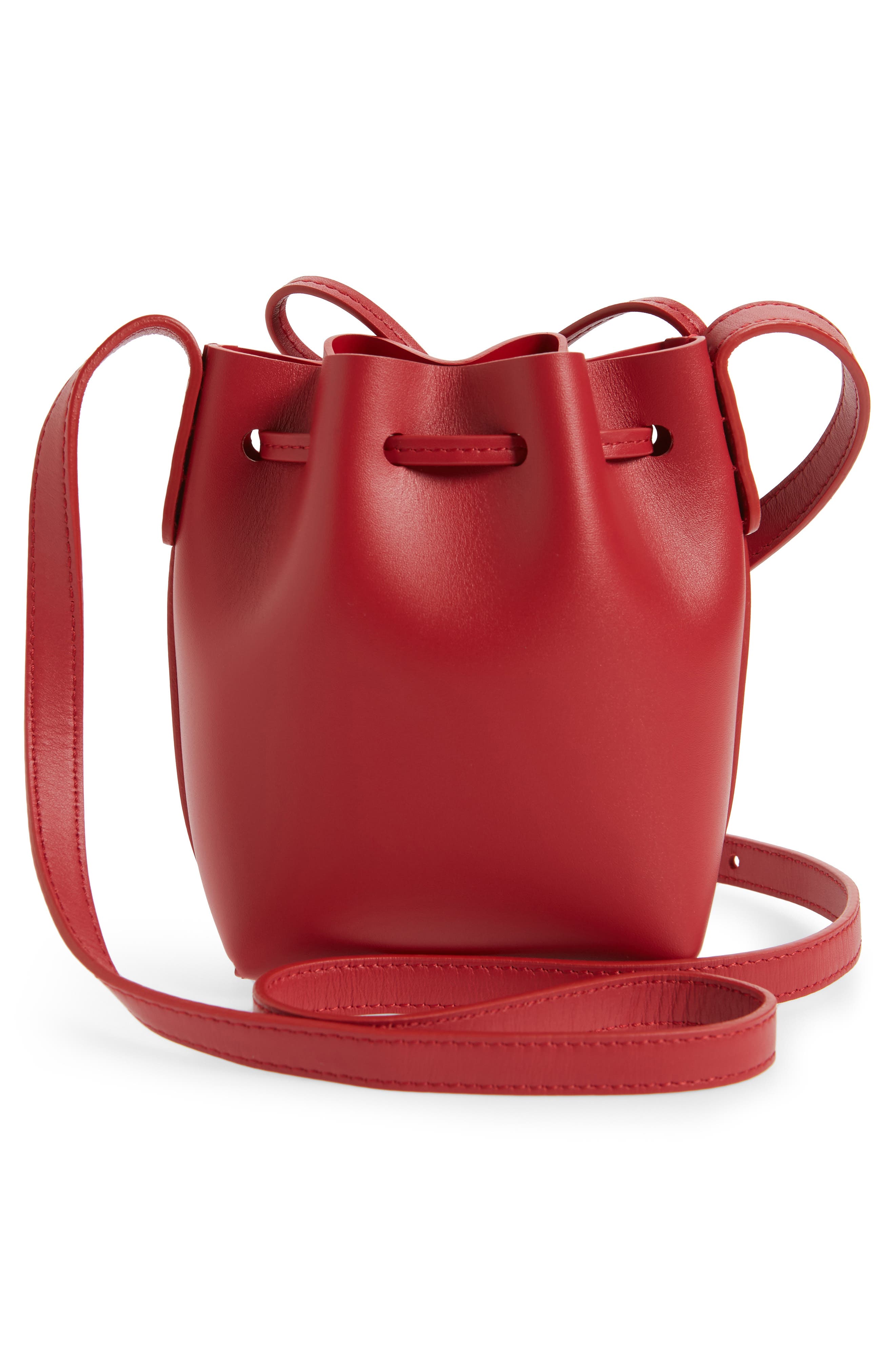 Mansur Gavriel Baby Leather Bucket Bag, Alternate, color, 