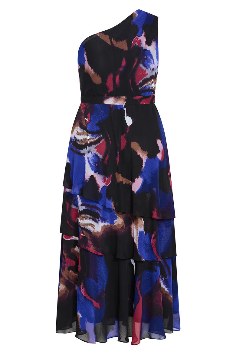 Rendezvous Tiered Ruffle Dress, Alternate, color, FADE