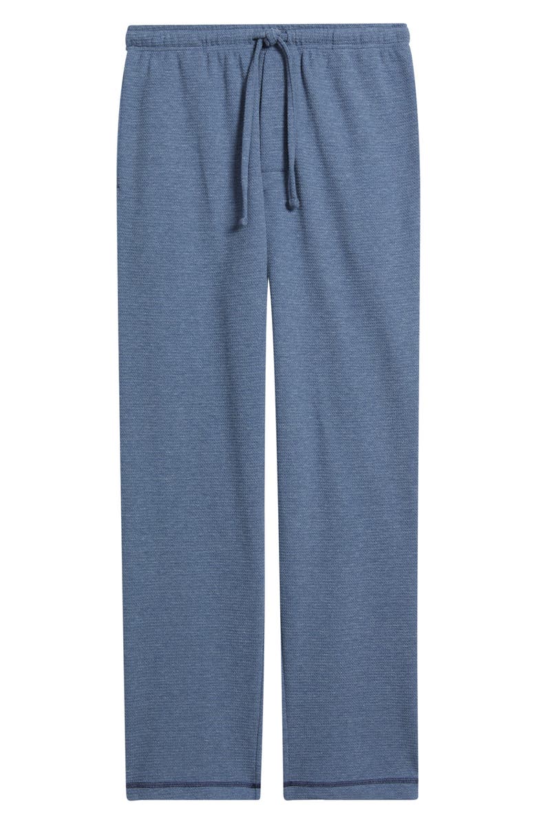 Majestic International Coastal Textured Lounge Pants, Main, color, Heather Blue
