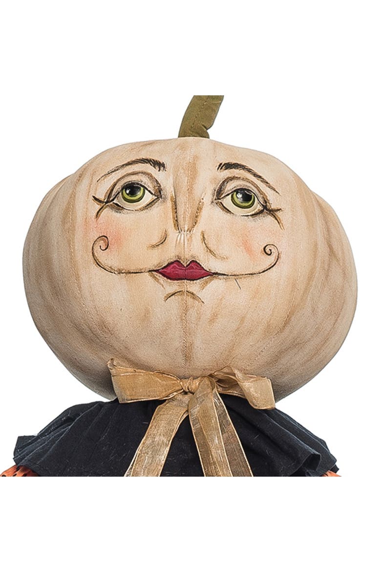 Armand Pumpkin Halloween Joe Spencer Gathered Traditions Figurine, Alternate, color, Orange