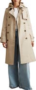Reiss Azura Trench Coat with Removable Quilted Hood