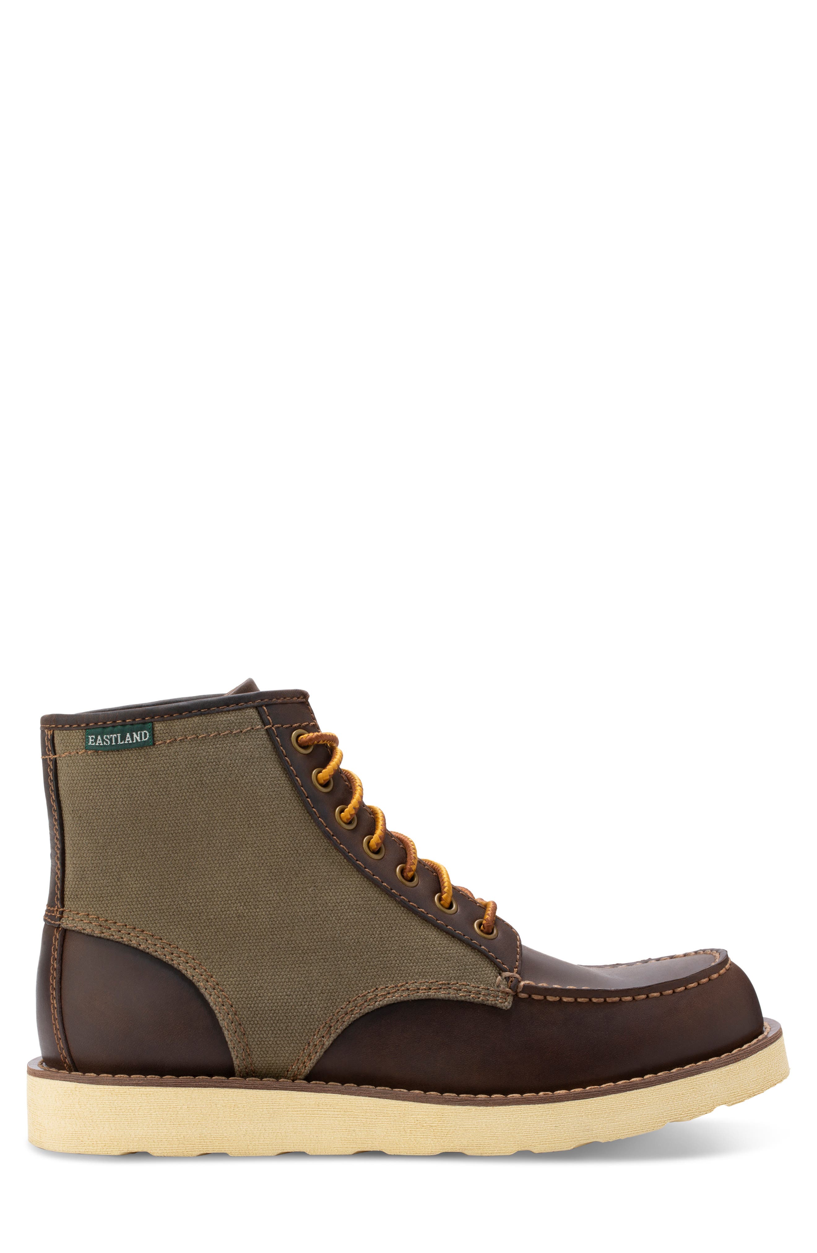 'Lumber Up' Moc Toe Boot, Alternate, color, BROWN SUEDE/ OLIVE