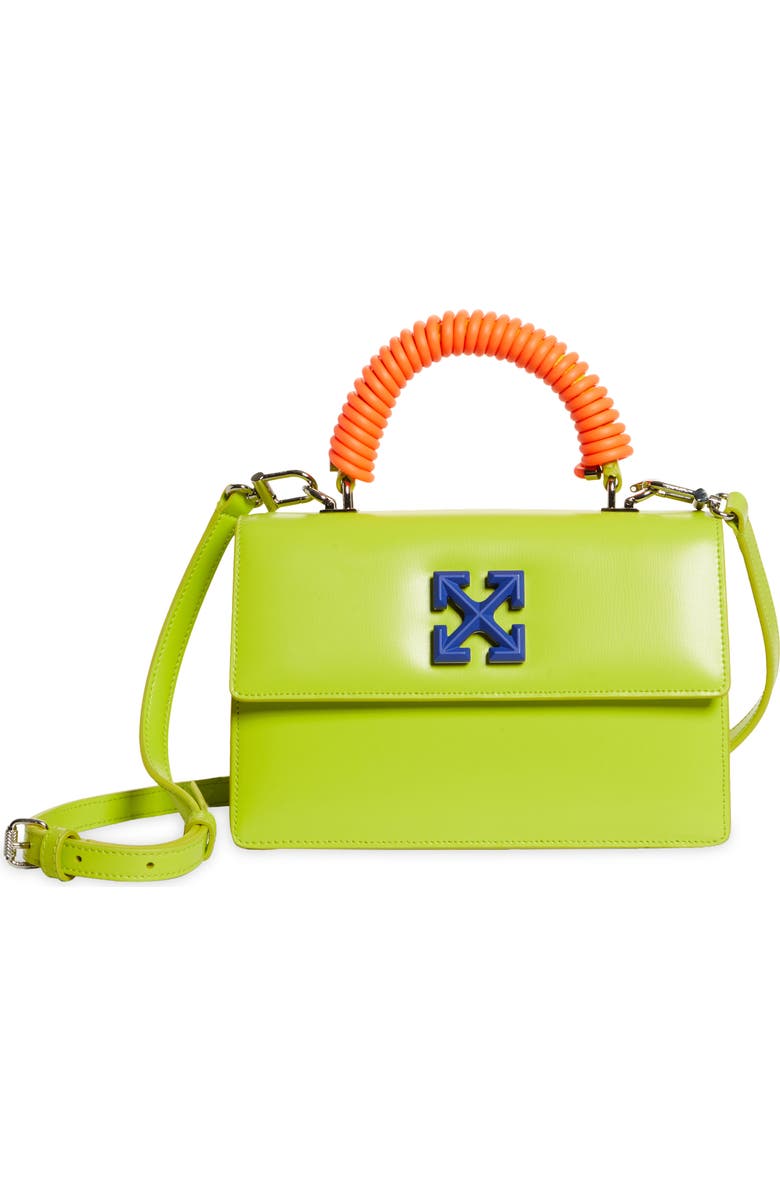 Off-White Jitney 1.4 Leather Top Handle Bag, Main, color,