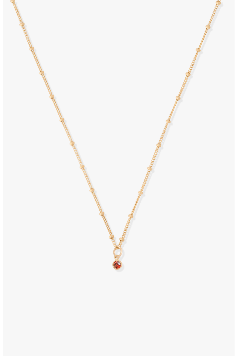 Birthstone 14k Gold Filled Necklace, Main, color, Gold January