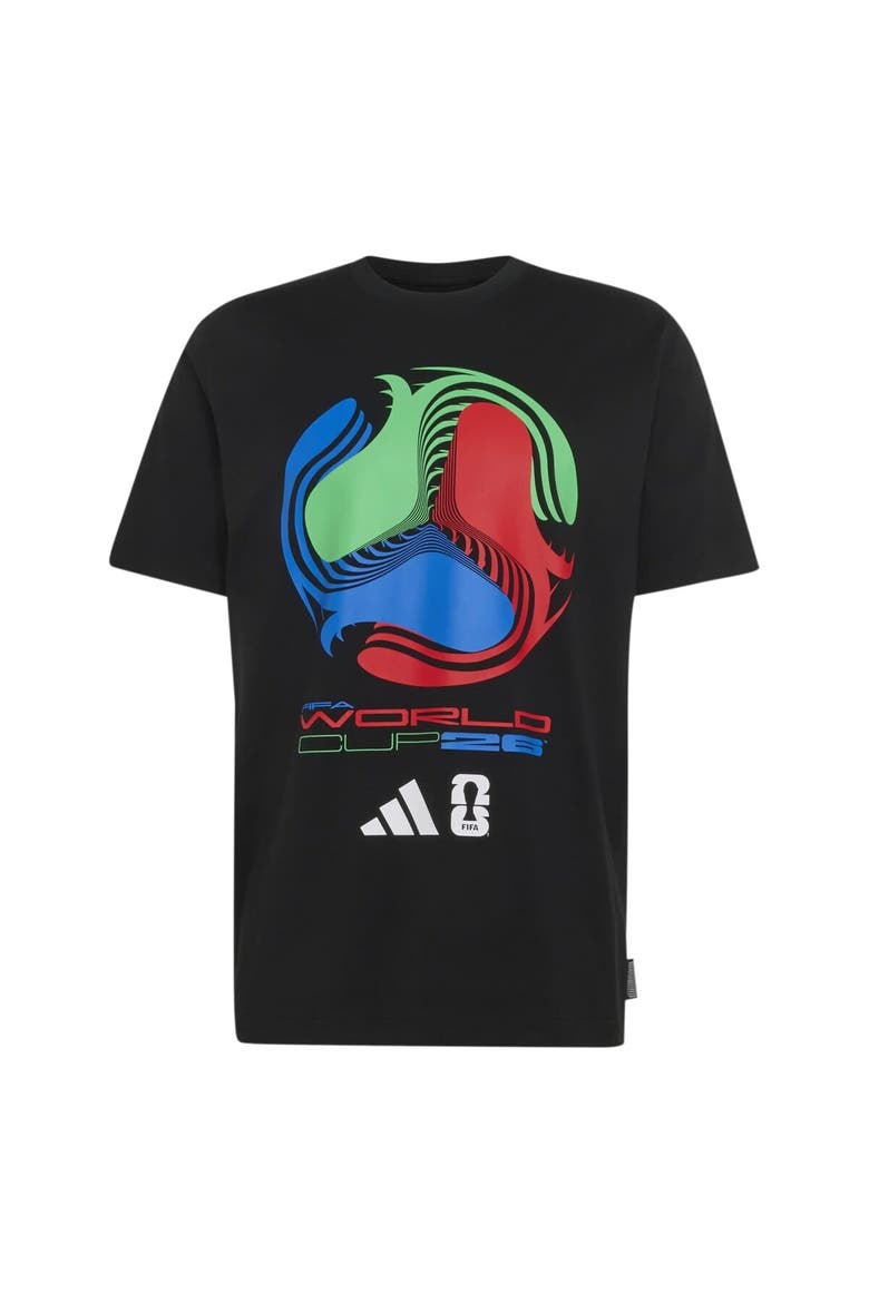 Men's adidas  Black 2026 FIFA World Cup Tour T-Shirt, Alternate, color, Black