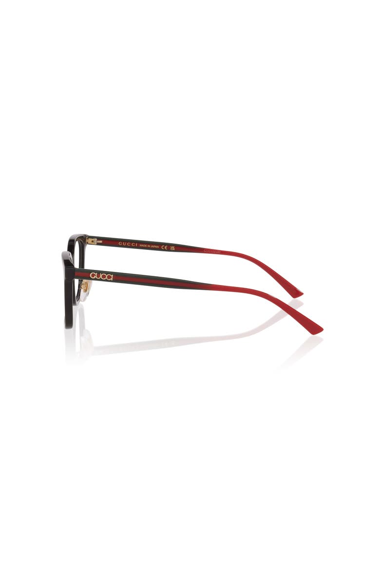 53mm Rectangle optical glasses, Alternate, color, Black
