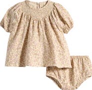 QUINCY MAE Carina Smocked Dress & Bloomers Set