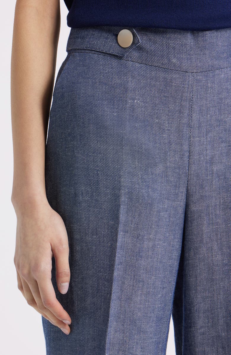 Anne Klein Pull-On Crop Wide Leg Pants, Alternate, color, Dark Blue