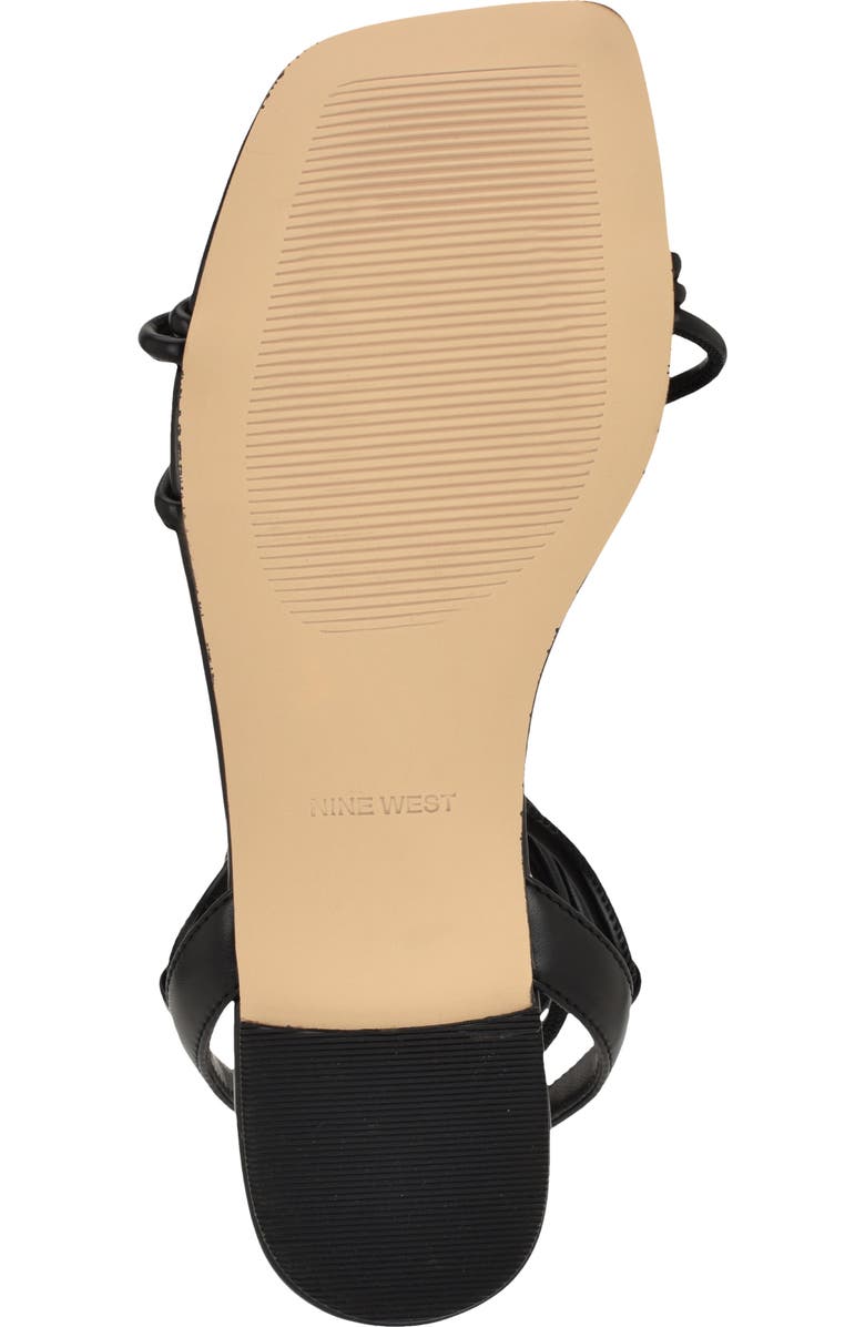 Nine West Niraa Ankle Wrap Sandal, Alternate, color, Black
