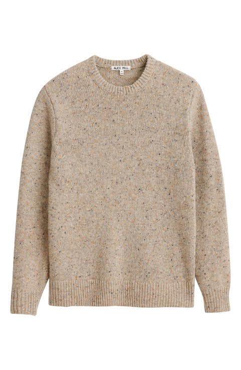 Donegal Crewneck Merino Wool Blend Sweater