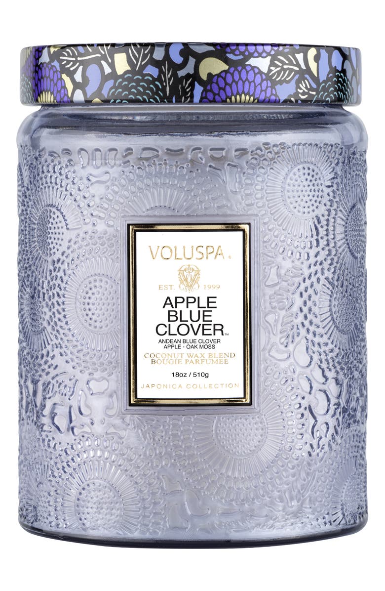 Voluspa Apple Blue Clover Large Jar Candle, Alternate, color, 