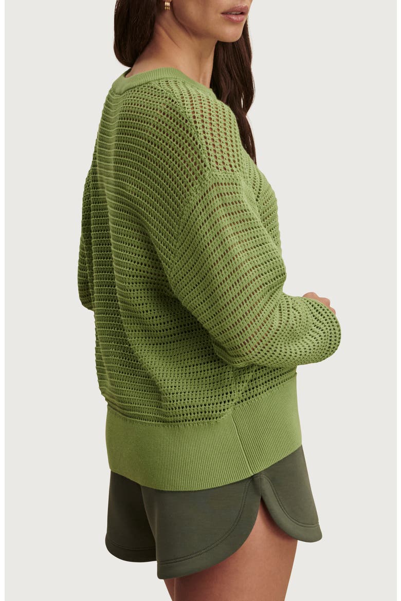 Kershaw Crewneck Sweater, Alternate, color, TENDER GREEN