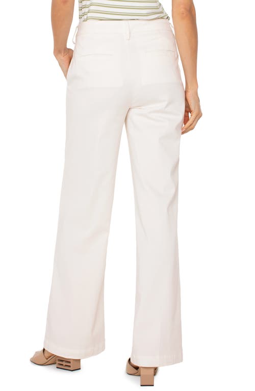 Liverpool Los Angeles Kelsey Wide Leg Knit Trousers In Bone