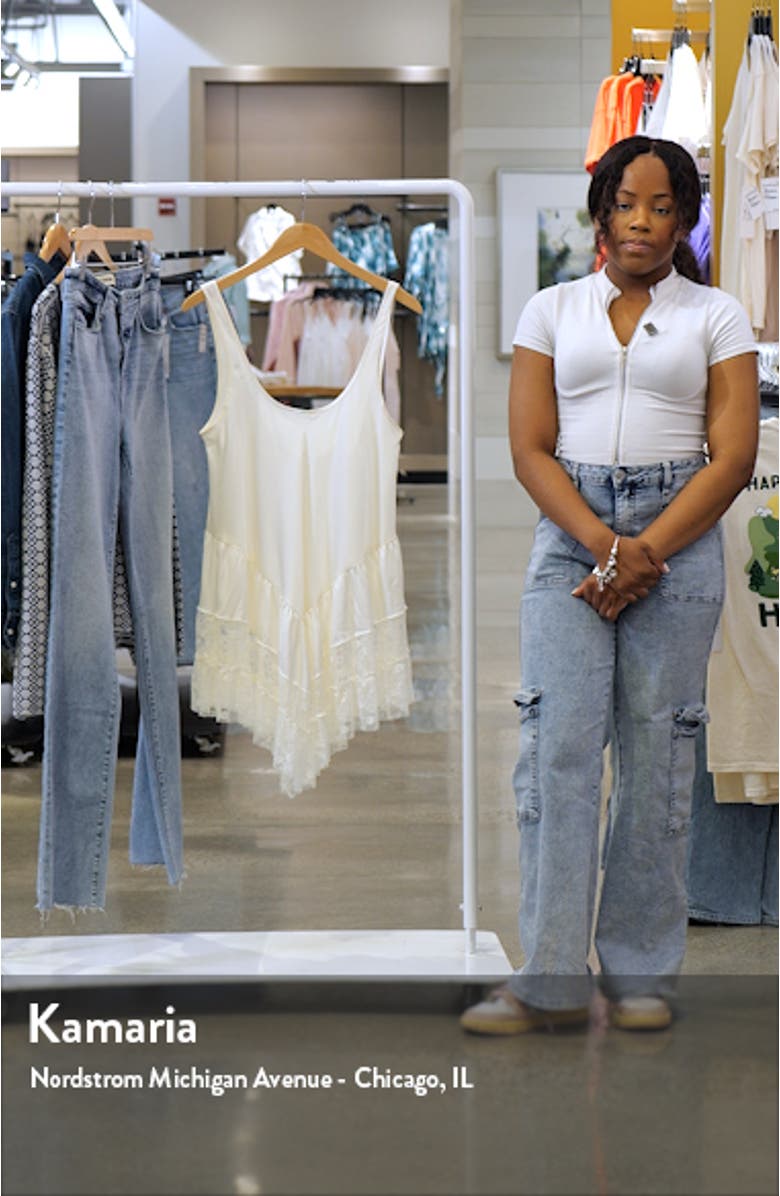 Young & In Love Lace Accent Satin Chemise, sales video thumbnail