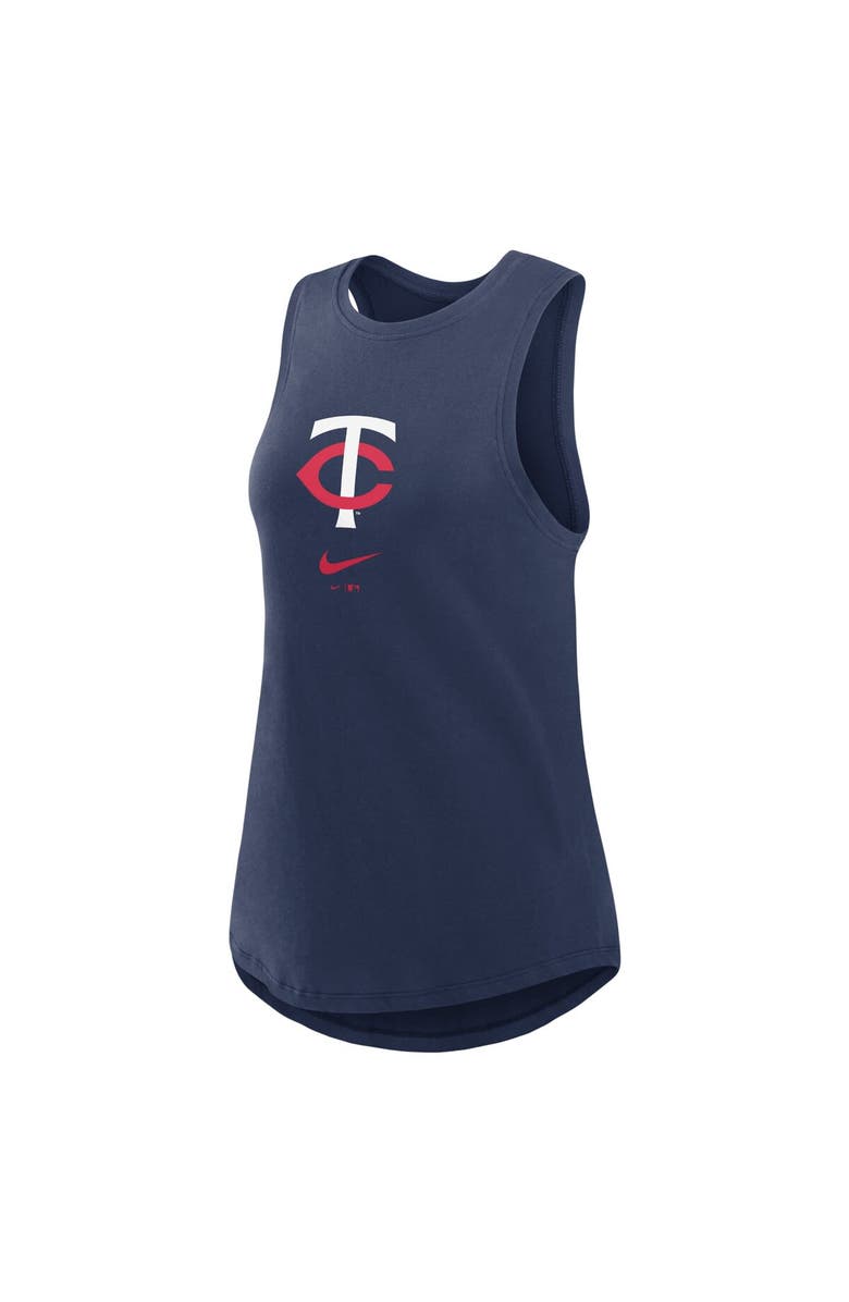 Nike Women's Nike Navy Minnesota Twins Legacy Icon High Neck Fashion Tank Top, Alternate, color, Navy