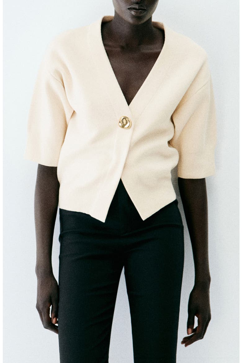 Helia V-Neck Cardigan, Main, color, ECRU