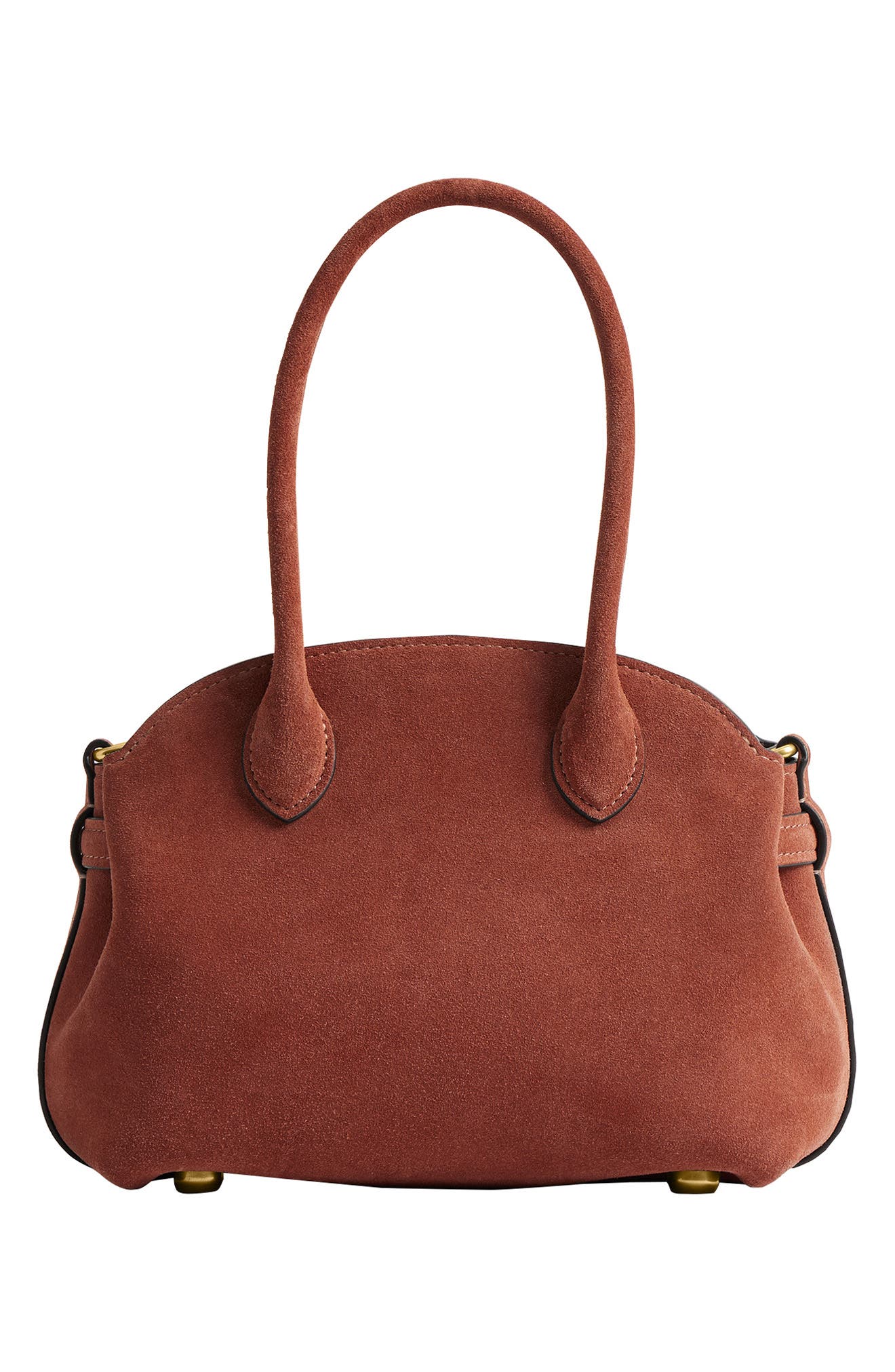 COACH Soft Empire 21 Suede Carryall Bag, Alternate, color, Clay