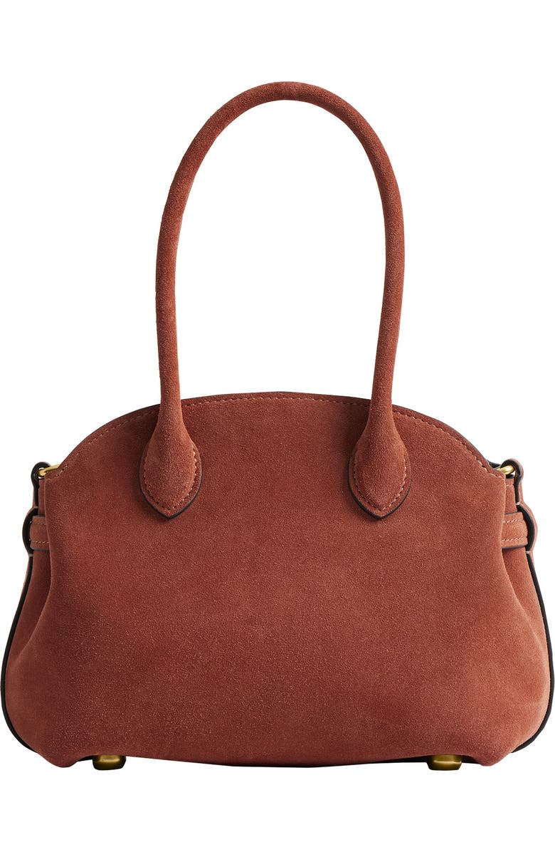 COACH Soft Empire 21 Suede Carryall Bag, Alternate, color, Clay