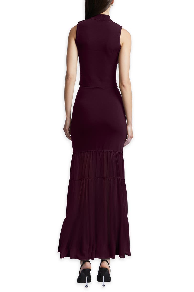 Vera Mock Neck Sleeveless Top, Alternate, color, PORT