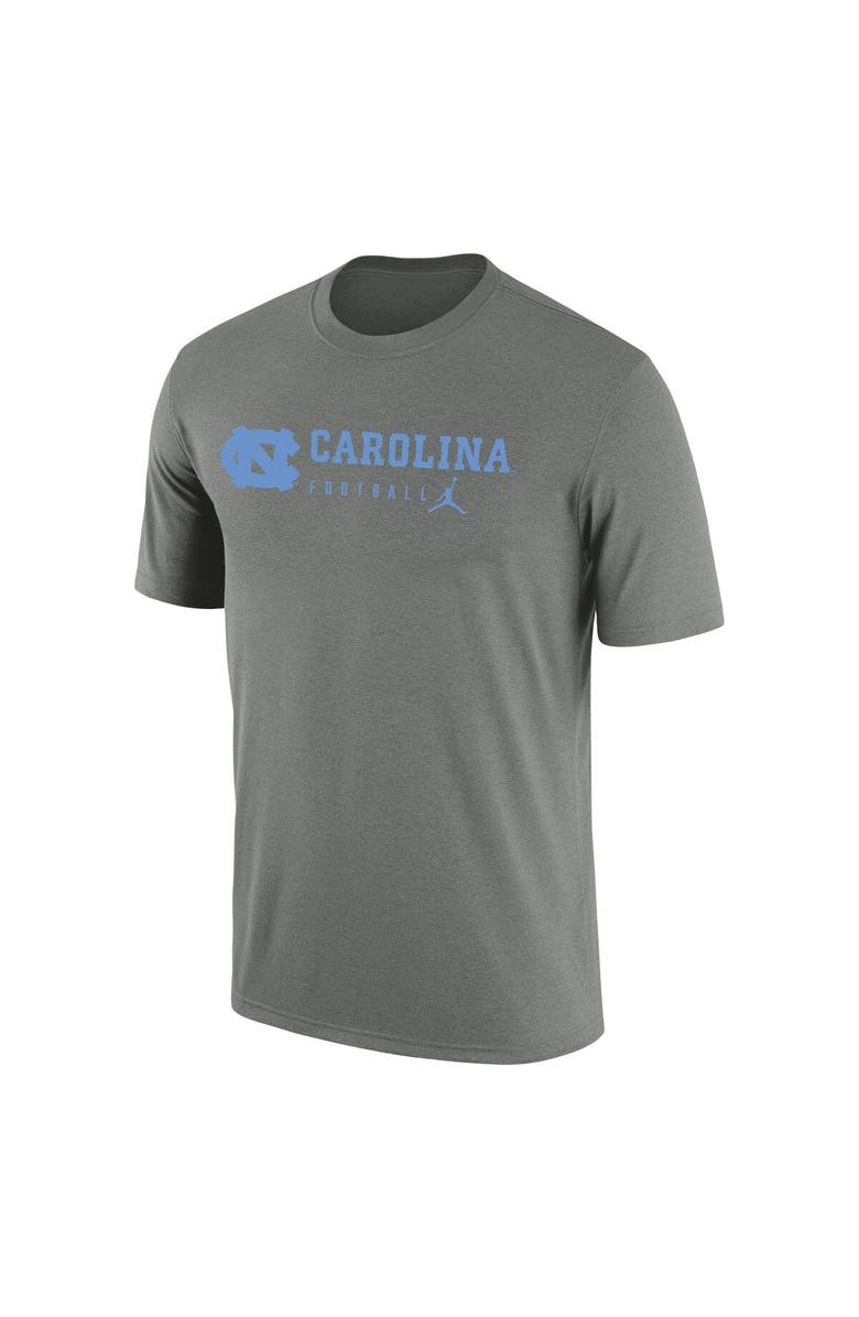 Jordan Brand Men's Jordan Brand Heather Gray North Carolina Tar Heels Team Legend Performance T-Shirt, Alternate, color, 