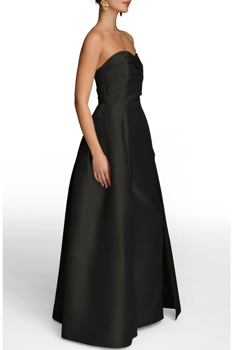 Strapless Gown, Alternate, color, BLACK