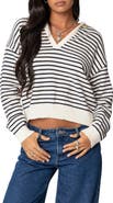 EDIKTED Copenhagen Oversize Stripe Sweater
