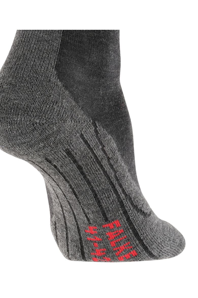 TK2 Explore Wool Silk Hiking Socks, Alternate, color, Anthracite Melange