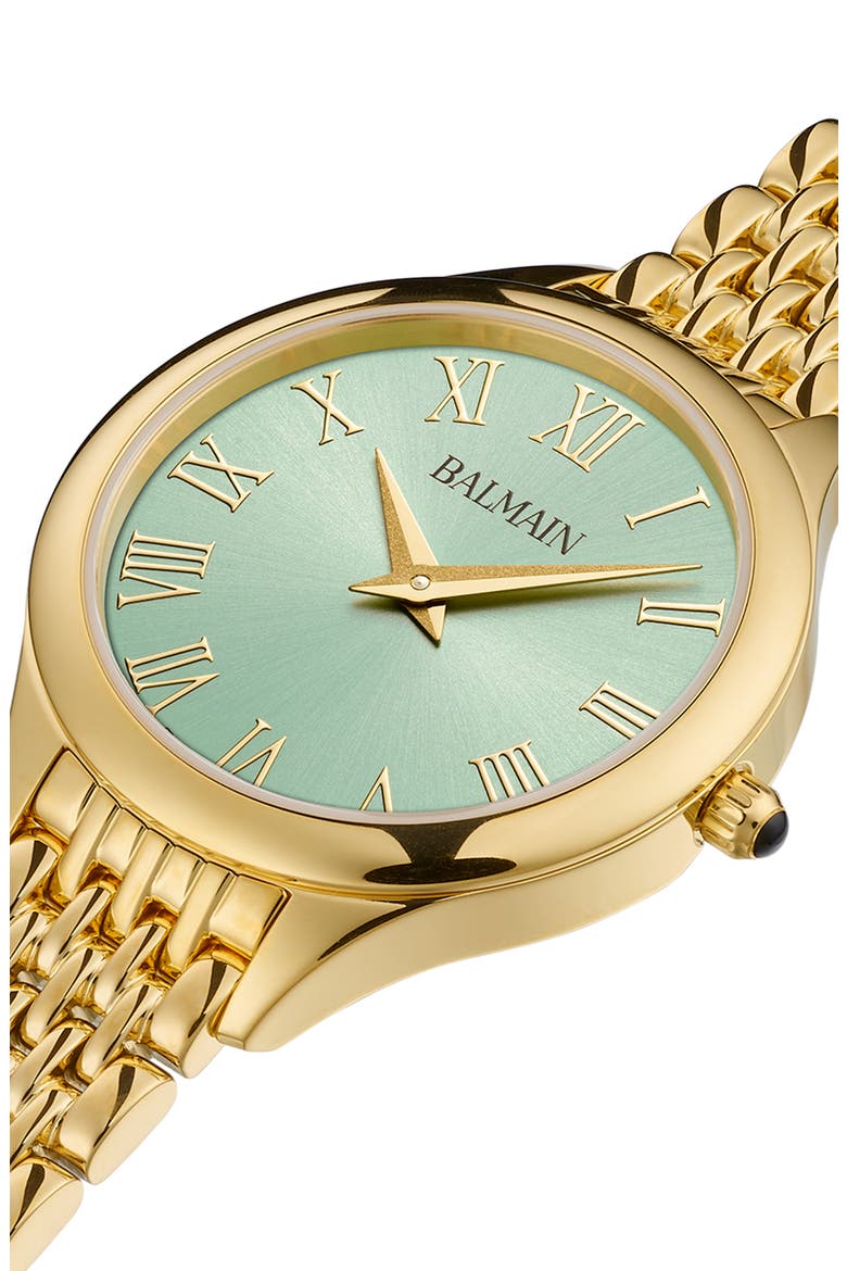 de Balmain Bracelet Watch, 29mm, Alternate, color, YELLOW GOLD PVD COATING