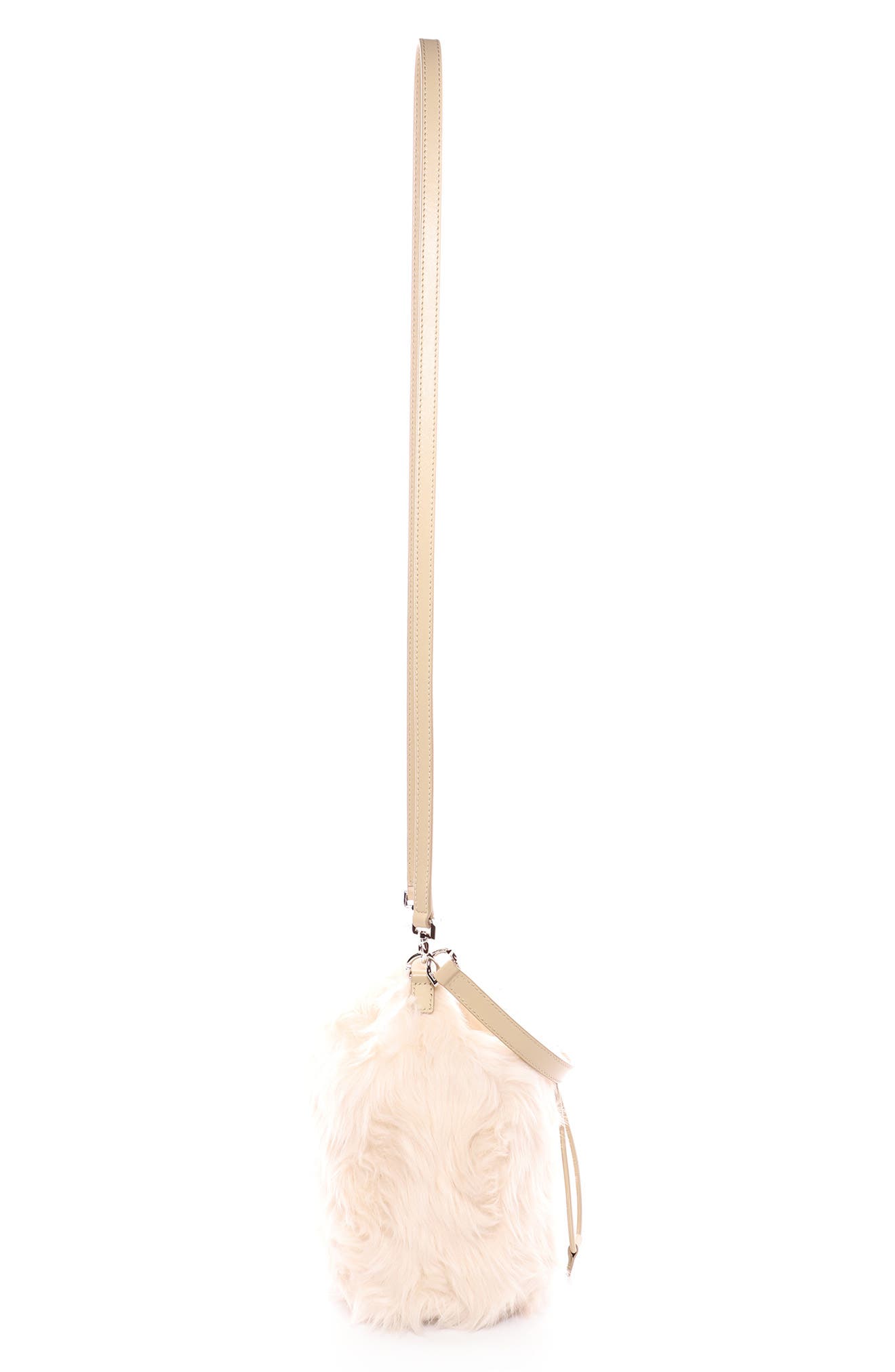 Givenchy 4G Light Faux Fur Bucket Bag, Alternate, color, 