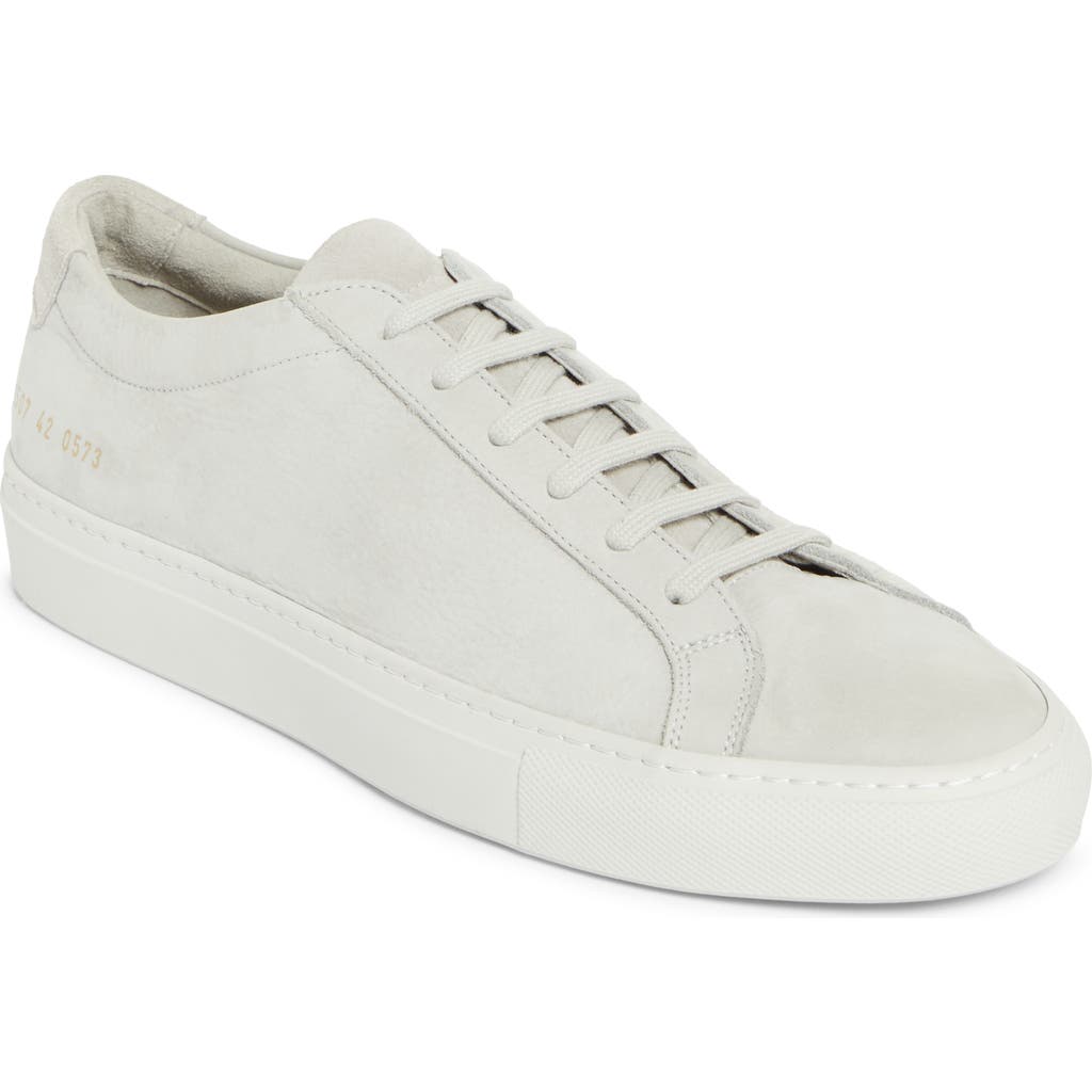 Common Projects Achilles Sneakers In Light Grey Nubuck In Gray
