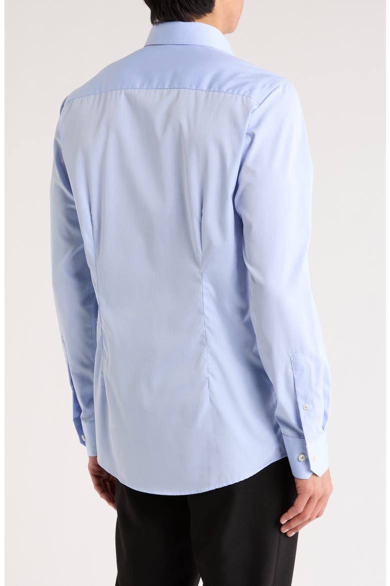 Contemporary Fit Cotton Dress Shirt, Alternate, color, BLUE