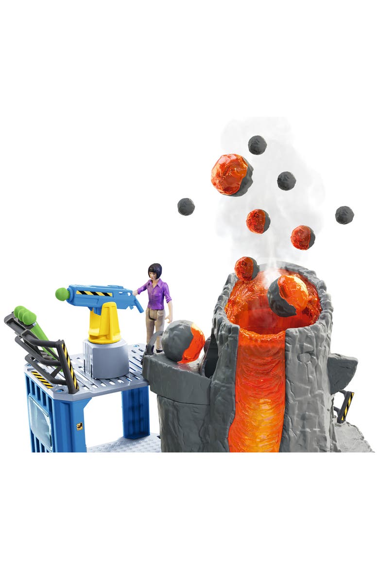 Volcano Expedition Base Camp  60 Piece Dinosaur Playset, Alternate, color, Multicolored