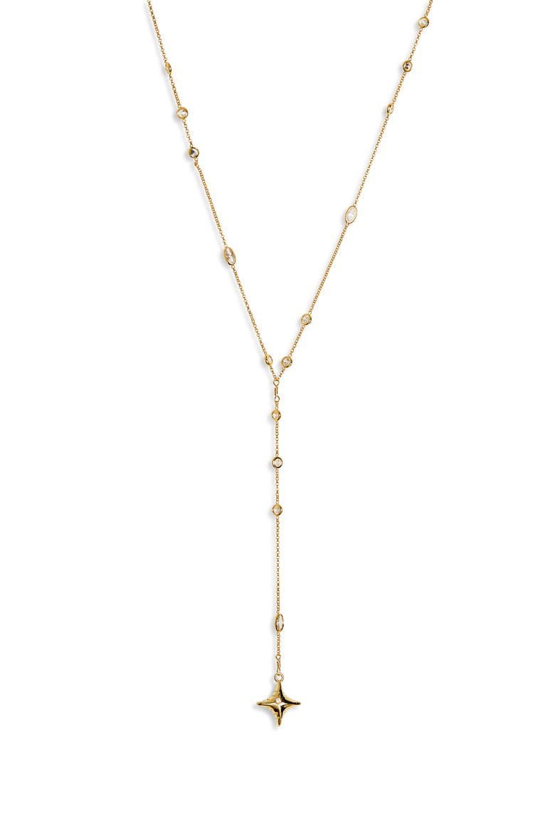 Star Power Y-Necklace, Main, color, GOLD