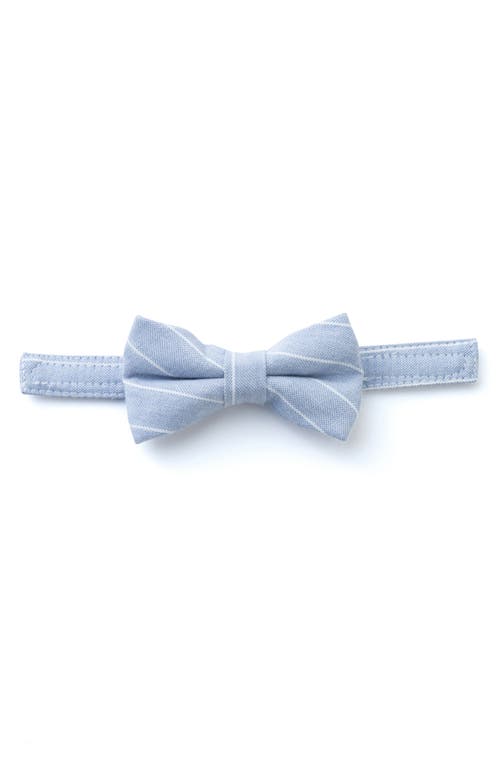 Andy & Evan Vest Bodysuit, Suit Shorts & Bow Tie Set In Chambray