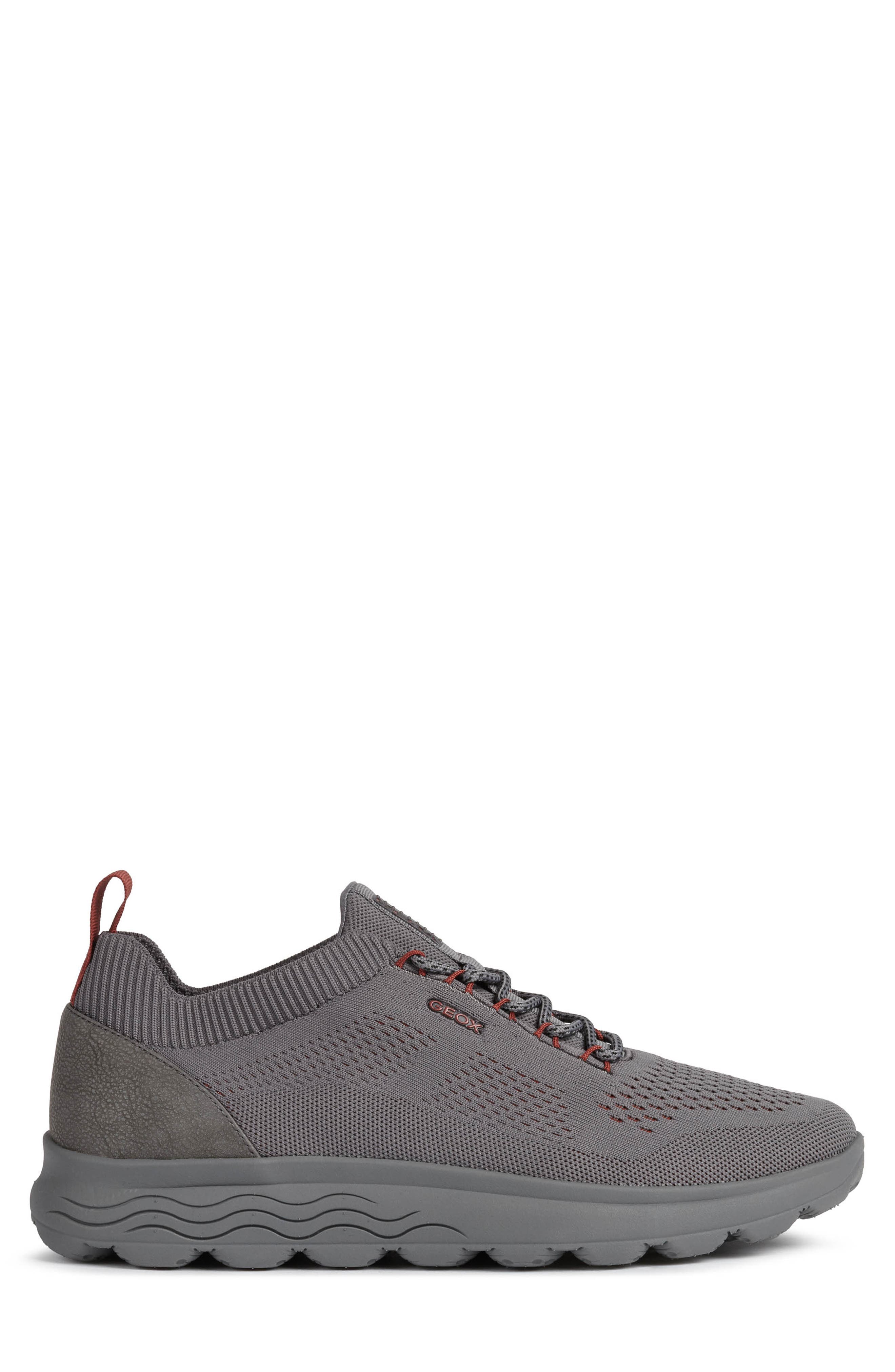Spherica Sneaker, Alternate, color, GREY/ DARK RED