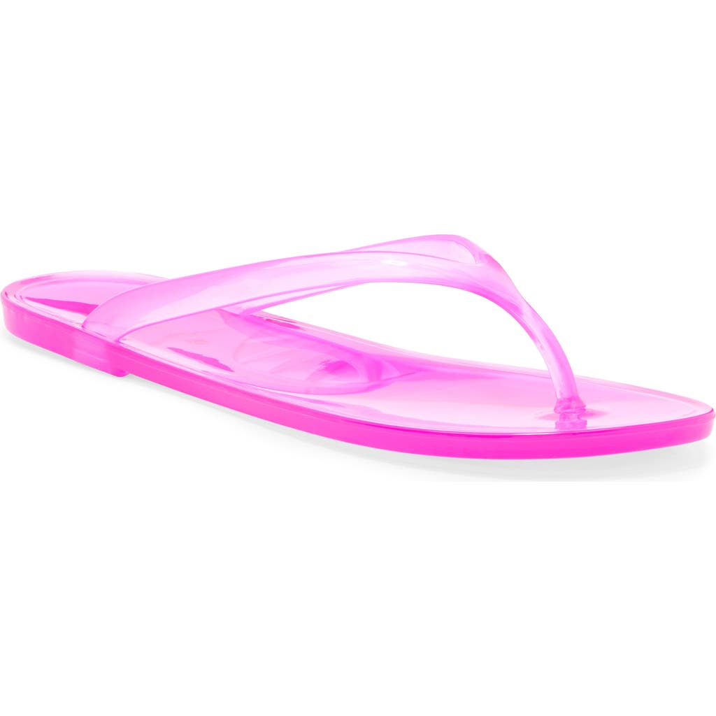 Jeffrey Campbell Beach Day Jelly Flip Flop In Magenta