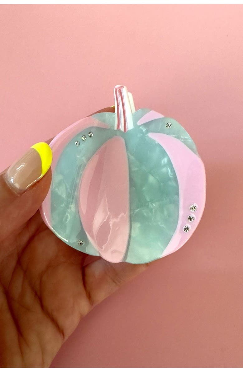 Centinelle Blue Pumpkin Hair Claw, Alternate, color, Blue