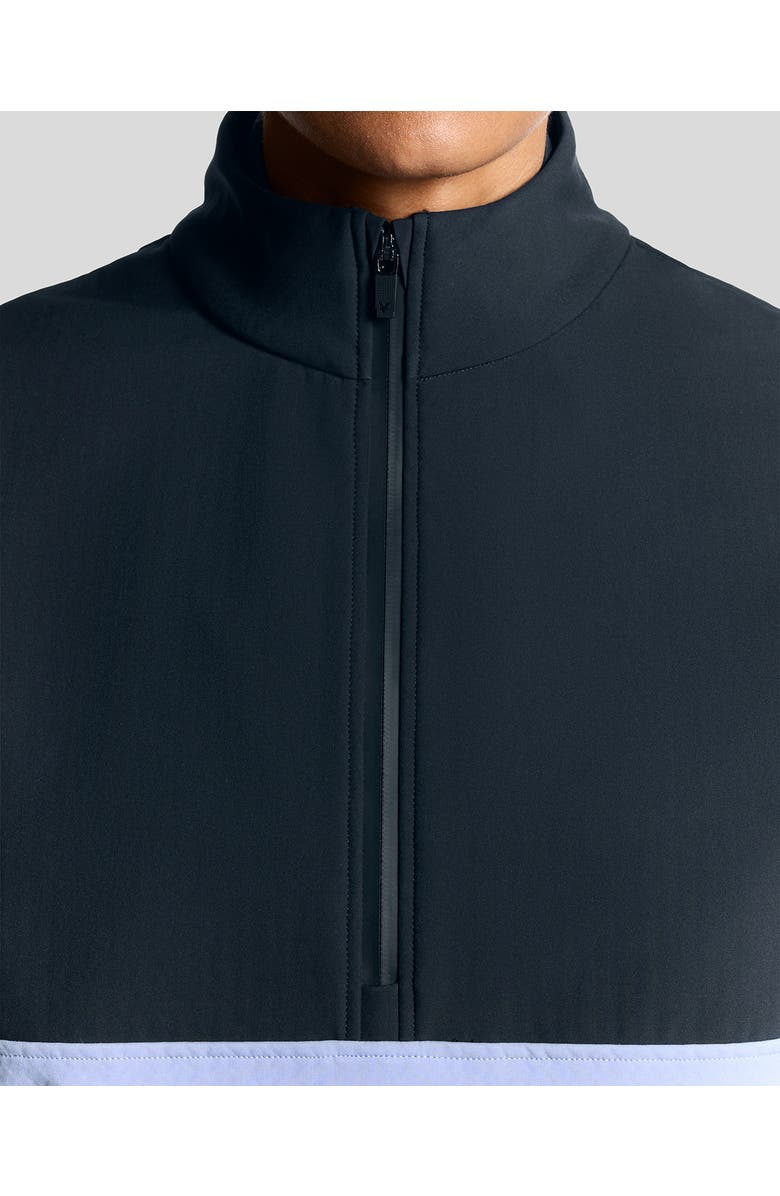 Lyle & Scott Golf Half Zip Windjammer Jacket, Alternate, color, Moonlight/ Dark Navy