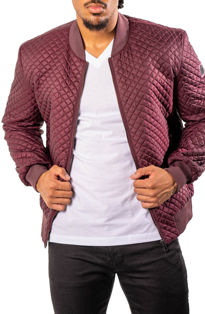 Maceoo Diamondpuff Quilted Bomber Jacket, Alternate, color, 