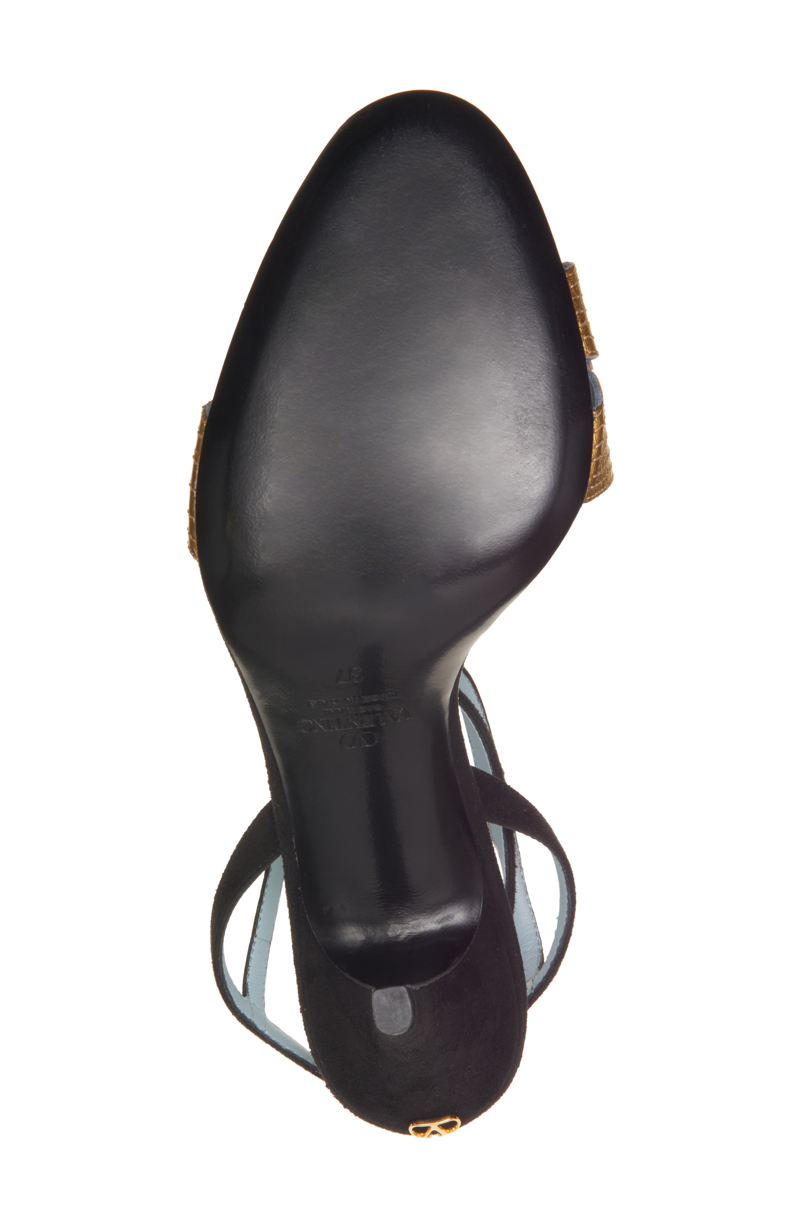 Valentino Garavani Foliage Ankle Strap Sandal, Alternate, color, 