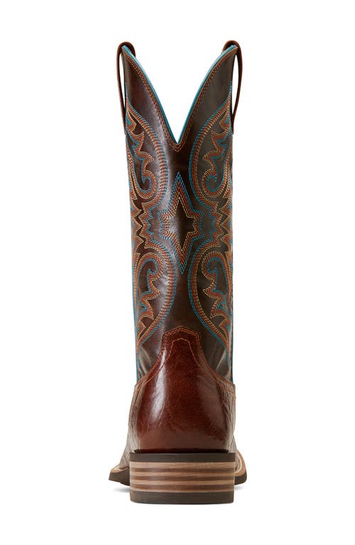 Ariat Richochet Square Toe Cowboy Boot In Brown