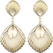 Adornia Shell Inspired Drop Earrings