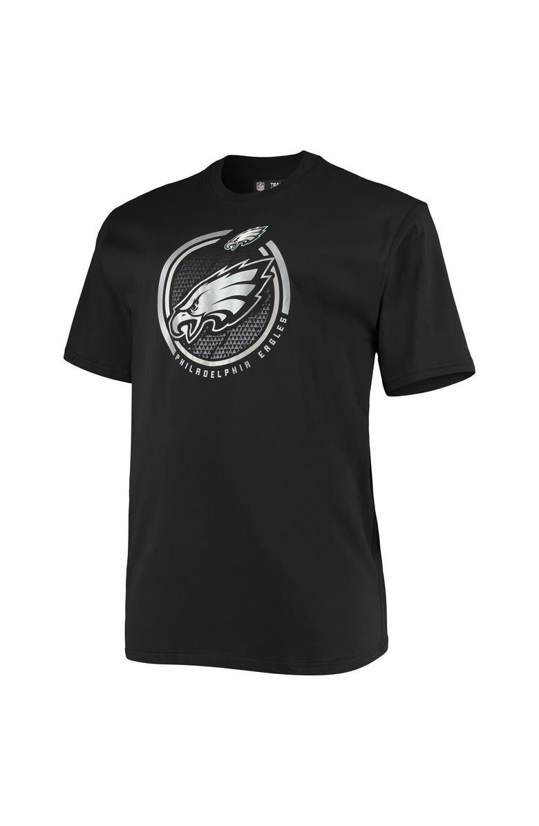 FANATICS Men's Fanatics Branded Black Philadelphia Eagles Big & Tall Color Pop T-Shirt, Alternate, color,
