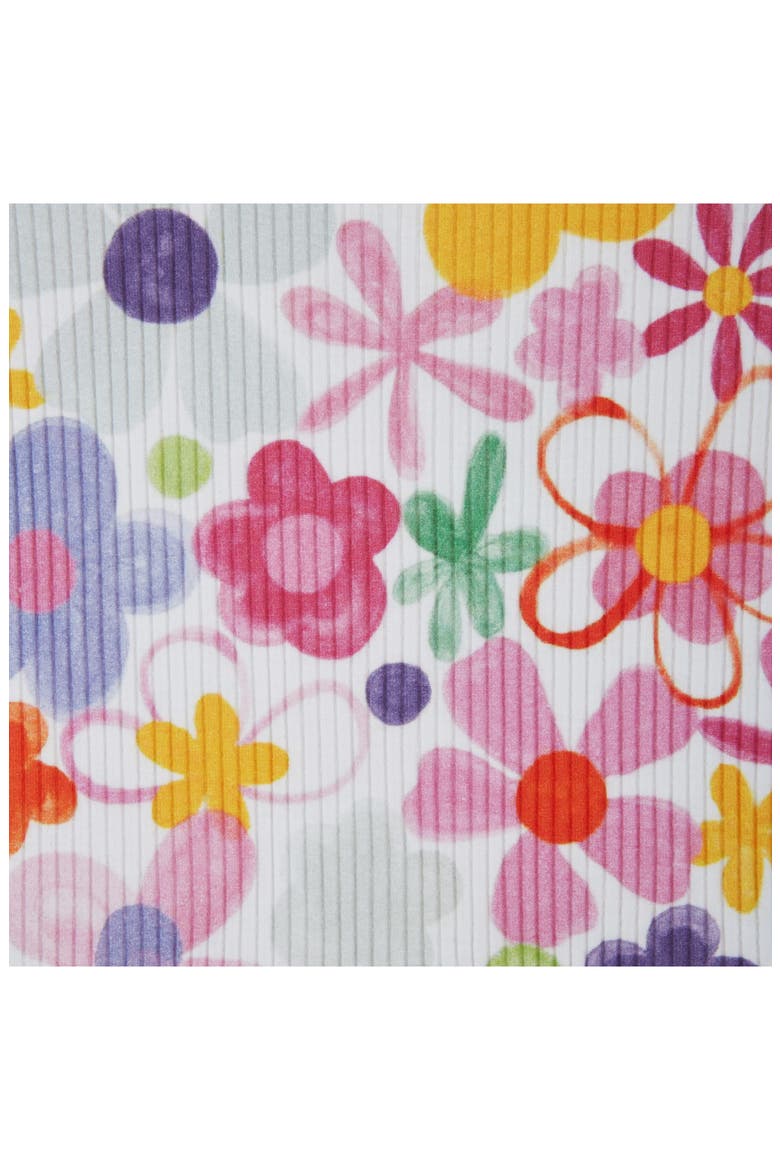 Kids' Rib Print Dress, Alternate, color, WHITE FLORAL