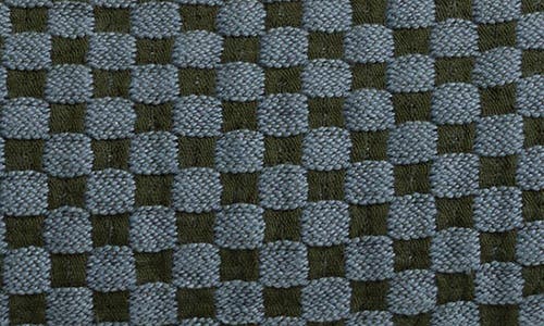 Parachute Keys Organic Cotton & Linen Jacquard Coverlet In Green