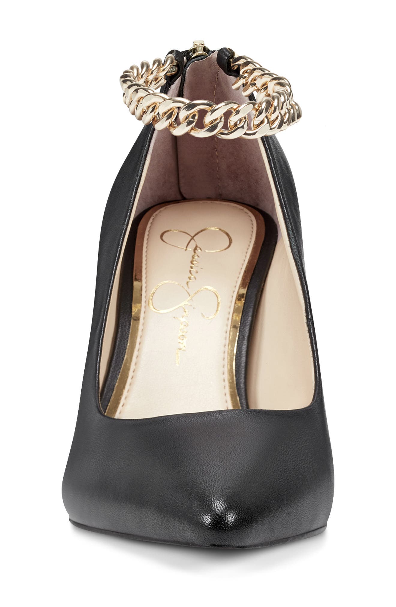 Jessica Simpson Abrellia Curb Chain Ankle Strap Pump, Alternate, color, 