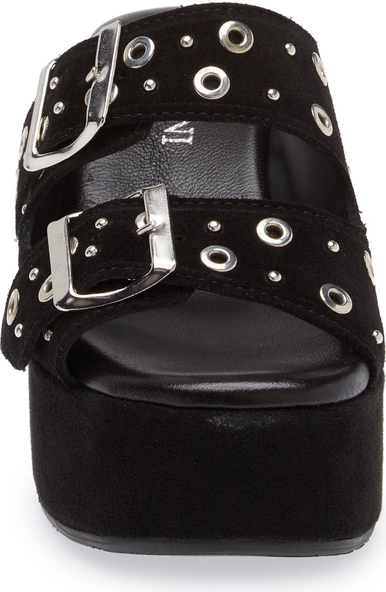 Cordani Jayne Platform Wedge Slide Sandal, Alternate, color, Crosta Nero