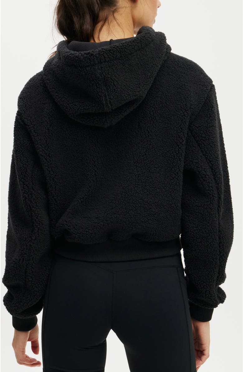 COTTON ON BODY Women's Active Hooded Soft Fleece Zip Through Jacket, Alternate, color, 