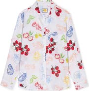 Rails x Giadzy Charli Antipasti Print Linen Blend Button-Up Shirt