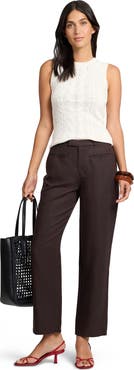 Onia Linen Cable Knit Tank
